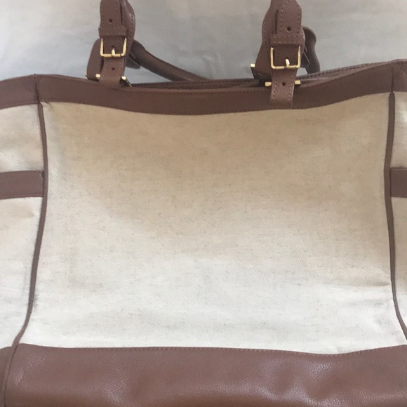 Tory Burch linen tote - Picture 6 of 8